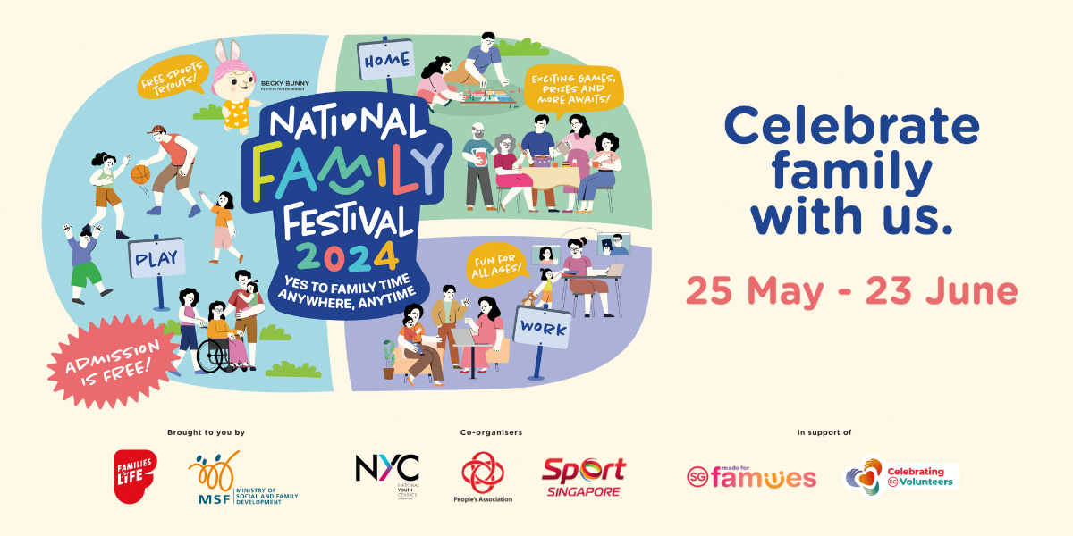 Celebrate Family Time at the National Family Festival 2024 from 25 May to 23 Jun 2024