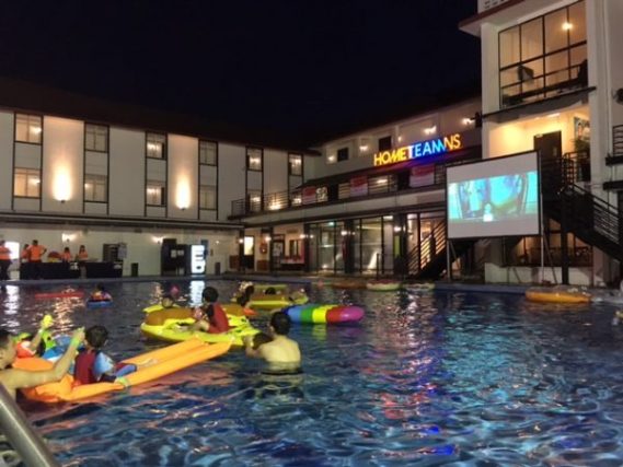 Things to do this Weekend: Get in the Pool and watch a Movie!