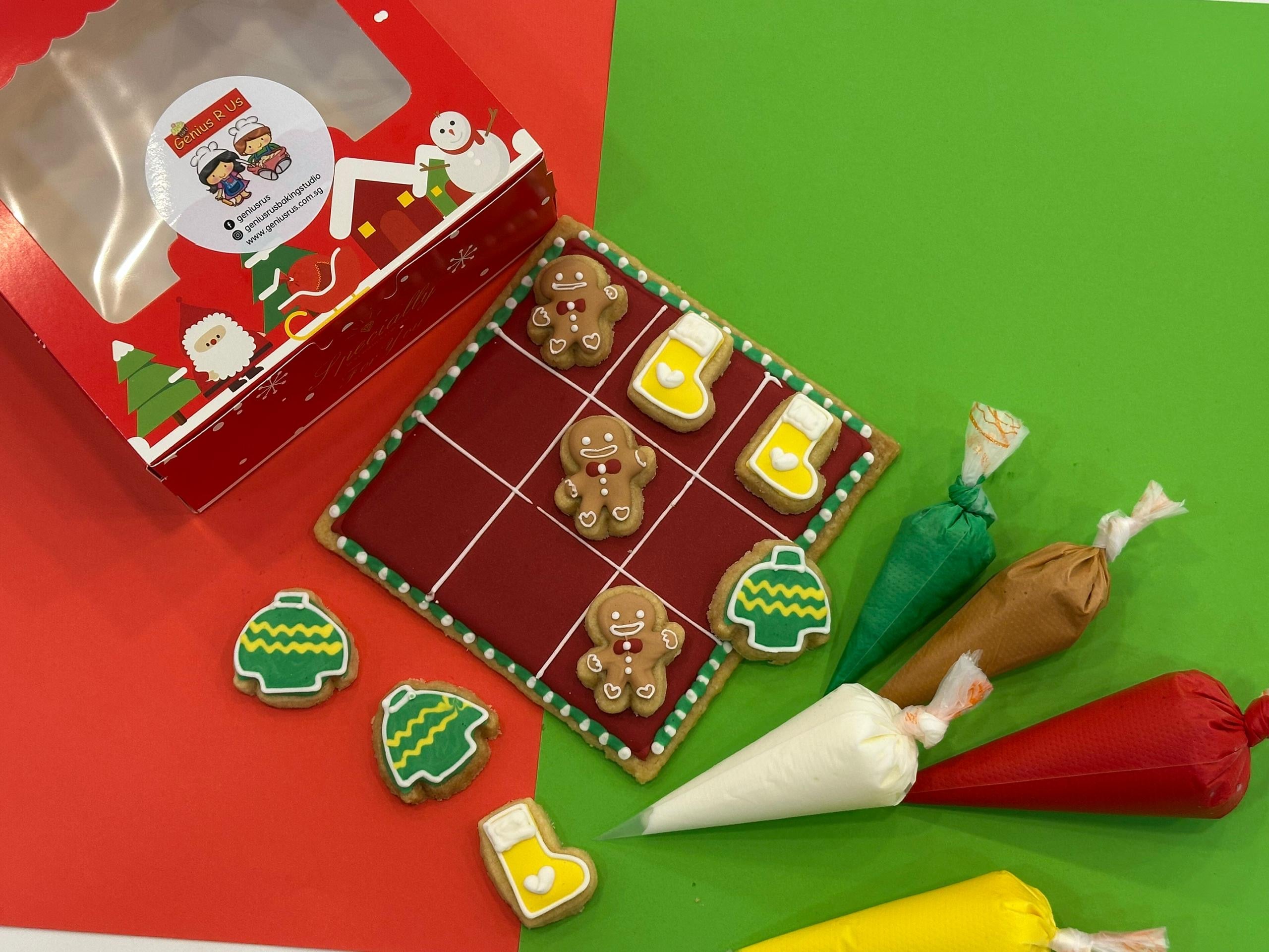 Santa's Tic Tac Toe Cookie Deco Kit From Genius R Us
