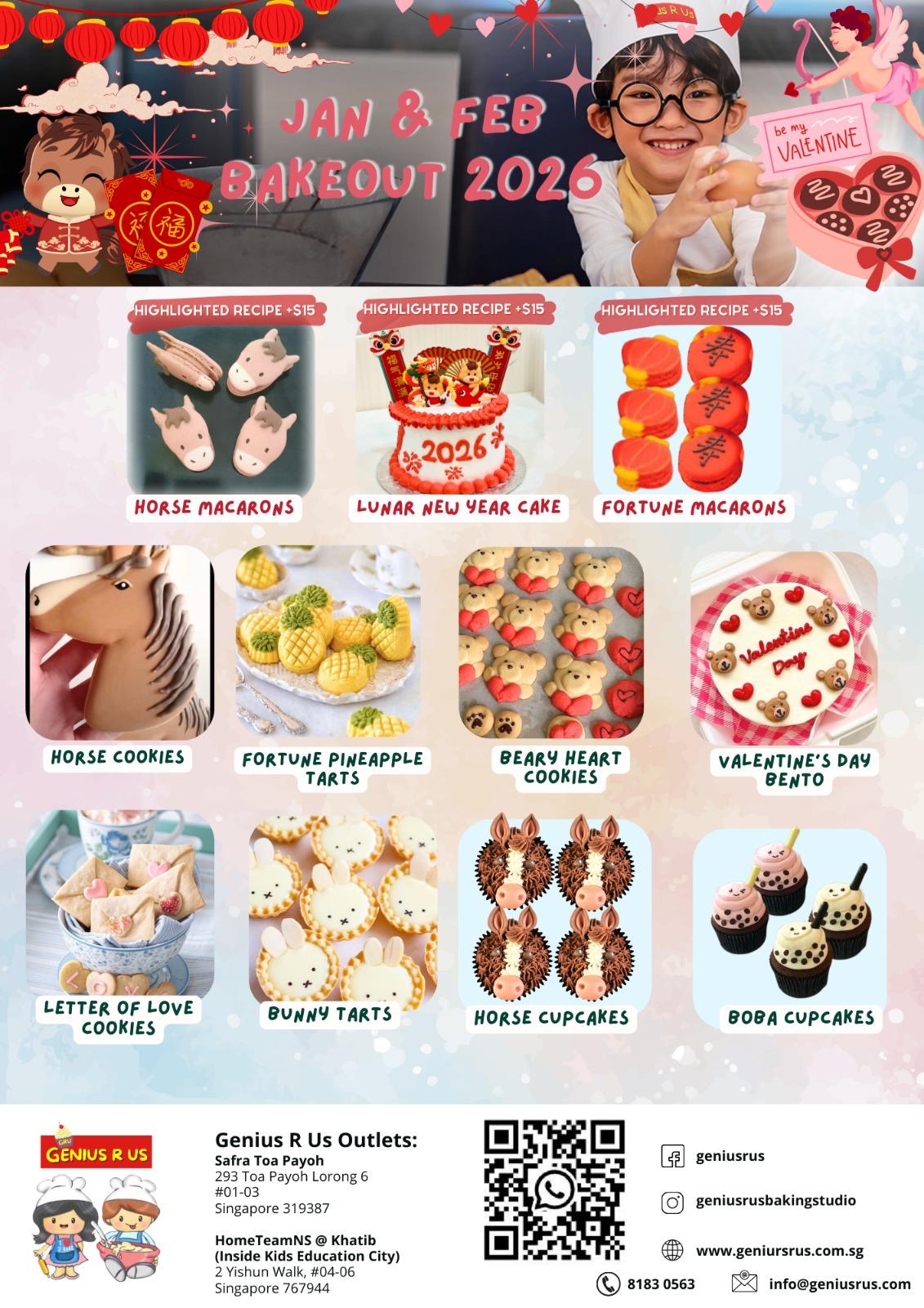 January & February Bakeout for Parent & Child