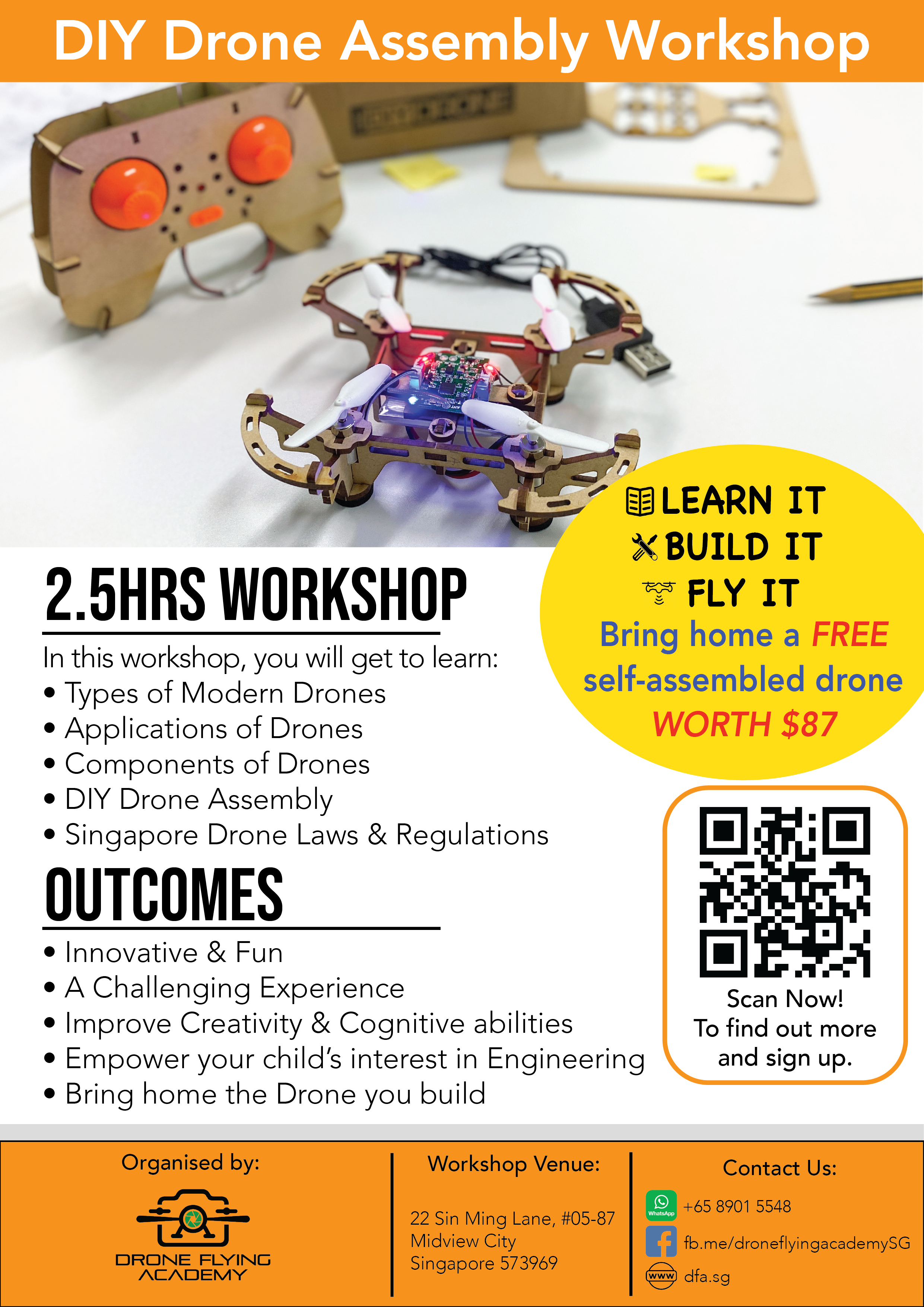 Drone Flying Academy: DIY Drone Assembly Workshop - Main Image