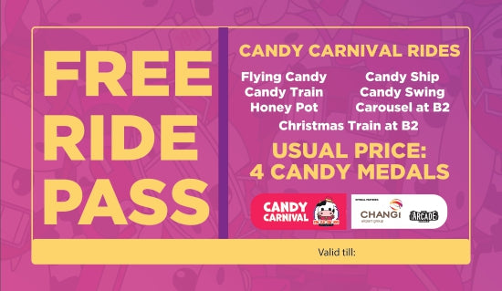 Free Ride Pass - Candy Carnival Rides at Changi Airport – BYKidO