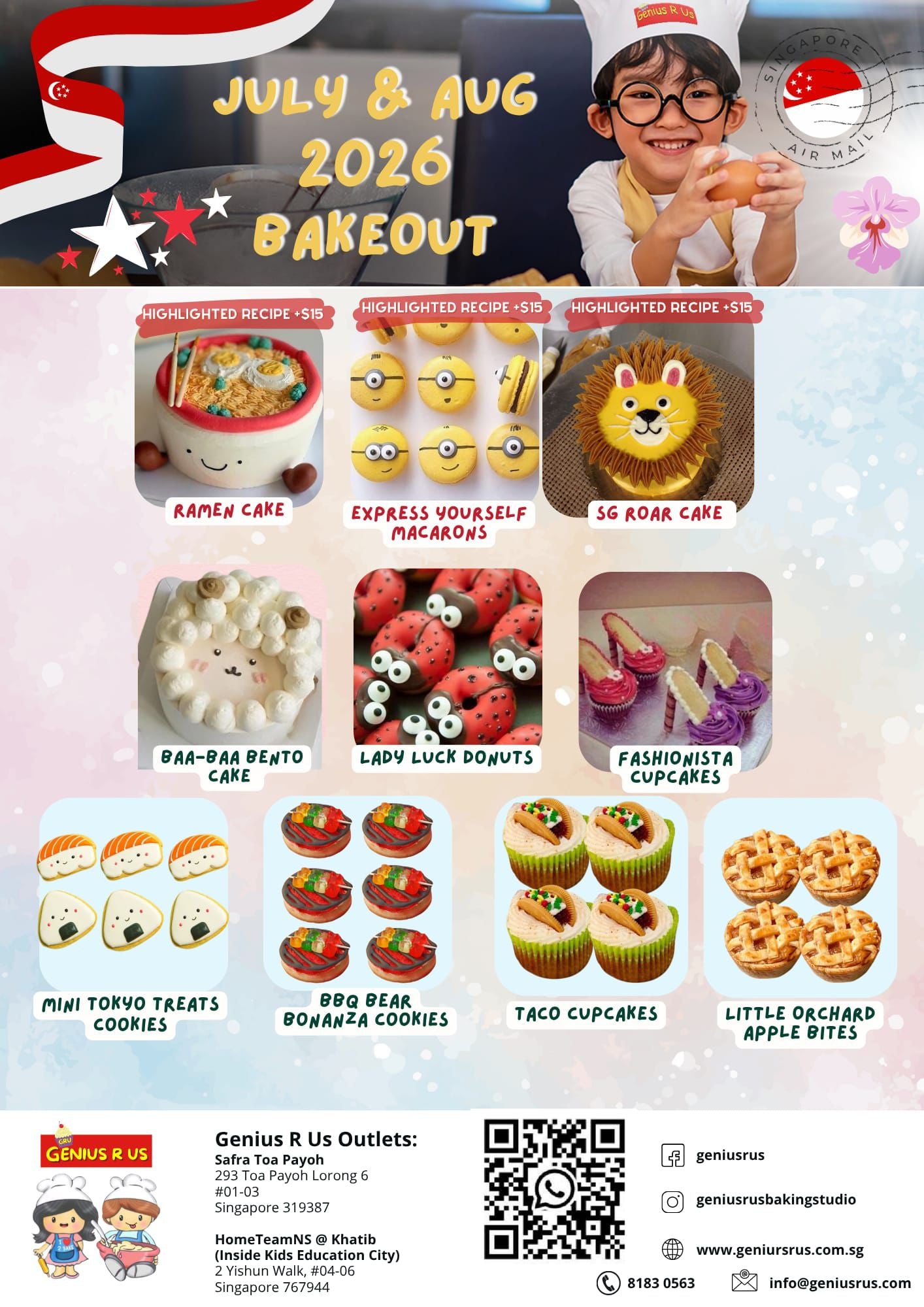 Genius R Us: July & August Child Baking Workshop