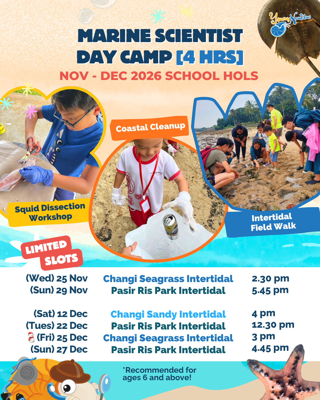 Young Nautilus 4-Hours Marine Scientist Day Camp