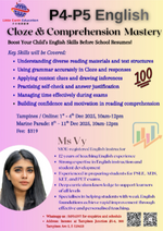 4 Days English Cloze & Reading Comprehension Mastery Camp (P4-P5)