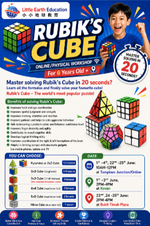 Rubik’s Cube Online/ Physical Workshop (6 Years Old & Above)