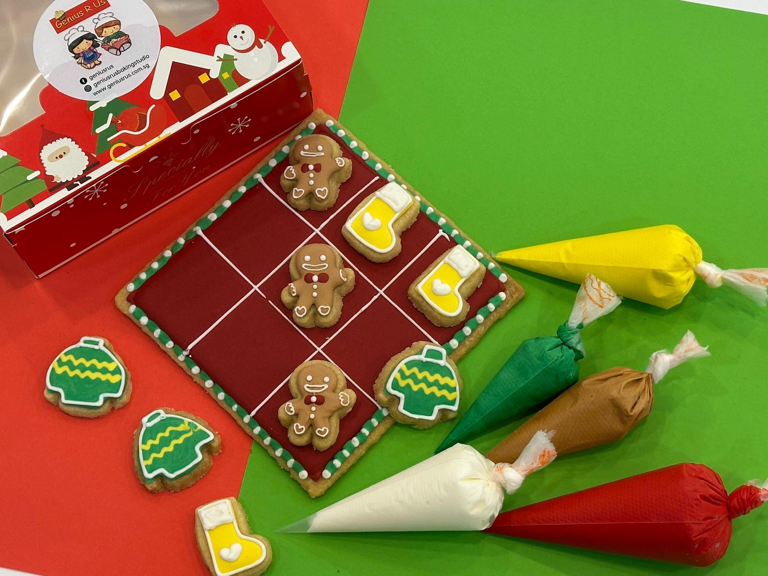 Santa's Tic Tac Toe Cookie Deco Kit From Genius R Us