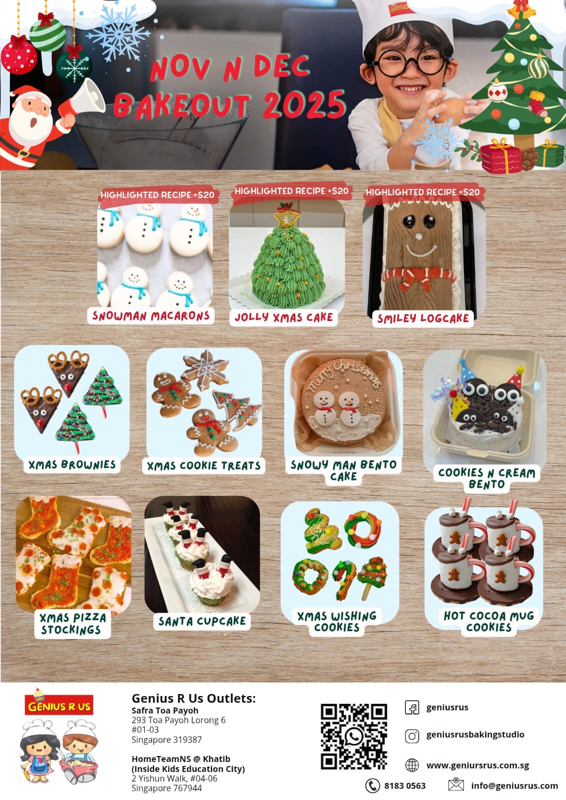 November & December Child Baking Workshop