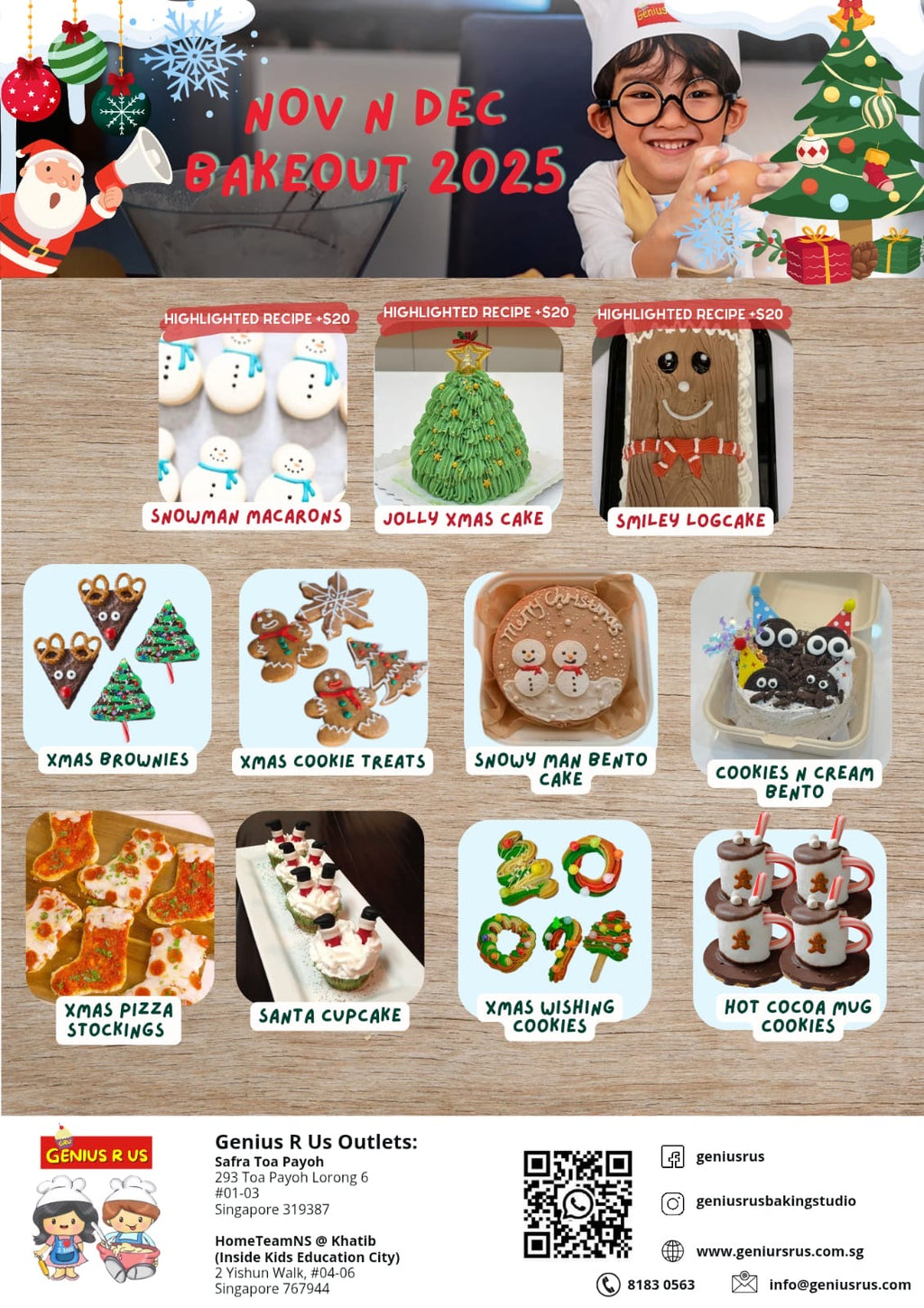 November & December Child Baking Workshop