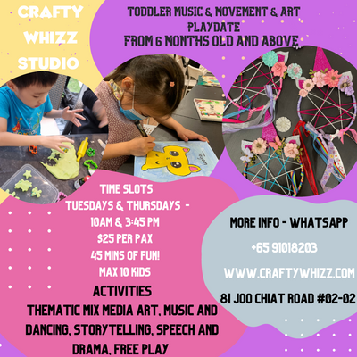 Crafty Whizz Studio: Toddler Music, Movement & Art Playdate (6 Months & Above)