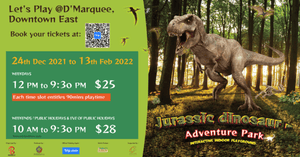 [REVIEWERS COMMUNITY] Free Tickets To Jurassic Dinosaur - Adventure Park Interactive Indoor Playground - BYKidO