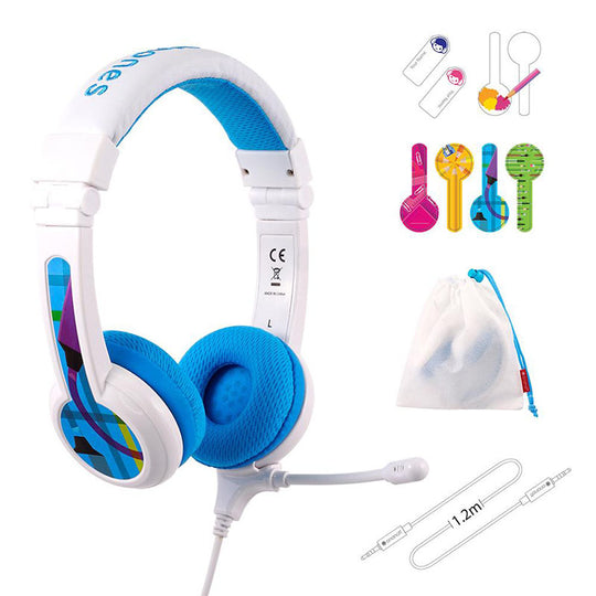 BuddyPhones School+: Wired Headphones With Beam Mic For Kids - BYKidO
