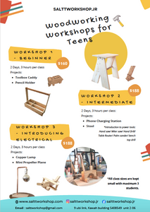 Saltt Workshop: Woodworking Workshop for Teens