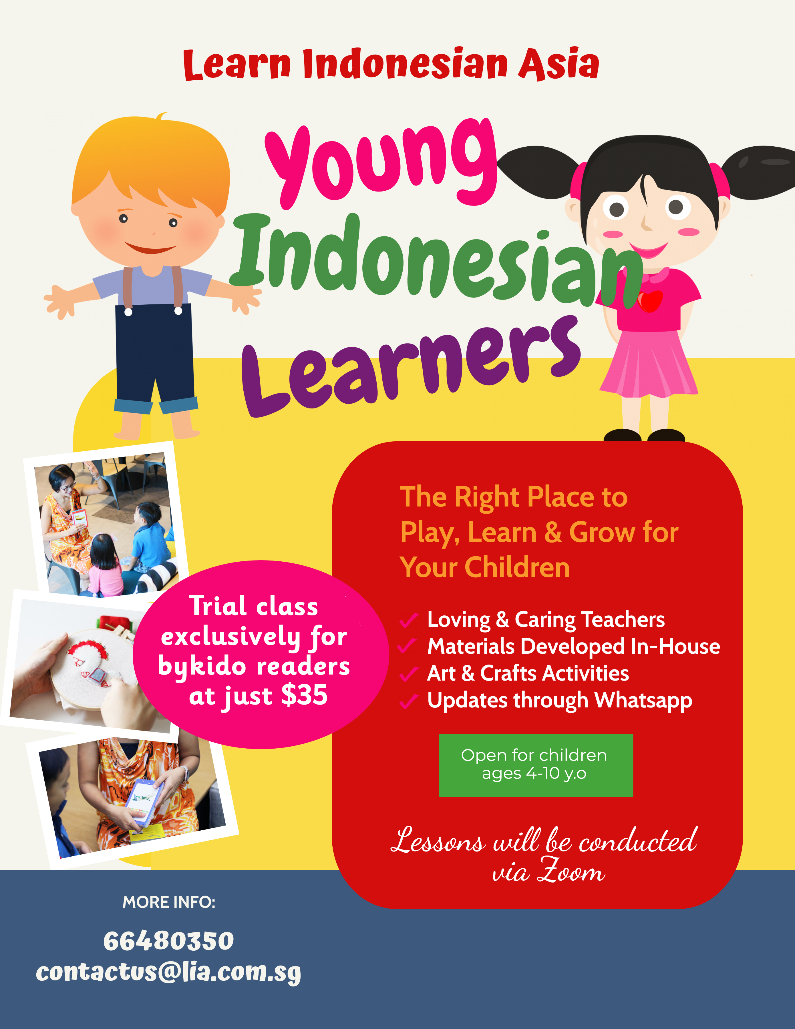 Learn Indonesian Online 1:1 Trial Class @ $35 (U.P. $42)