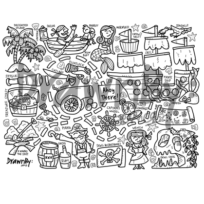 DrawnBy: - Reusable Silicone Colouring Mat From Just $20.90 Each! - BYKidO